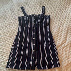 Hollister Black White Red Mini Dress